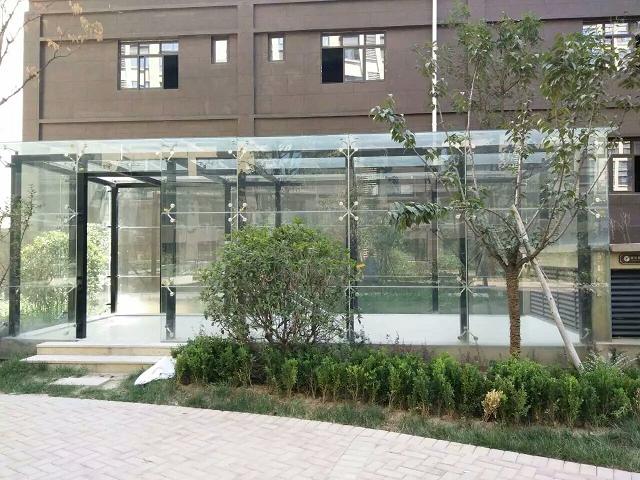 西安鋼結構雨棚夾膠玻璃